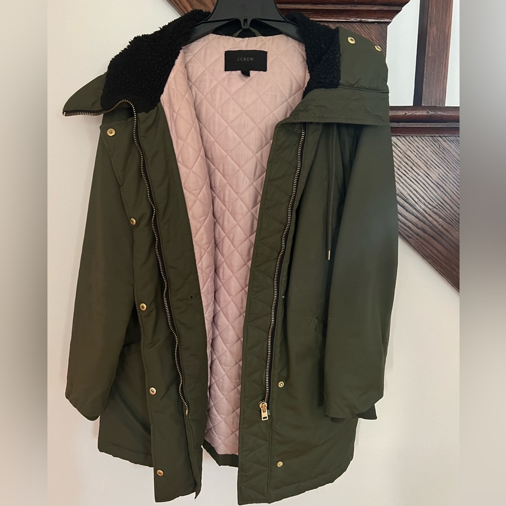 JCREW parka coat size Medium